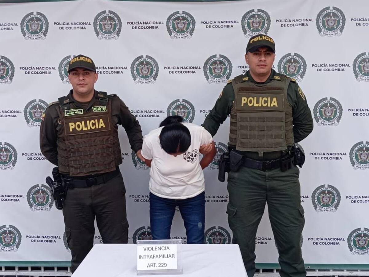En Santa Rosa de Cabal capturaron a una mujer que agredió violentamente a su pareja sentimental