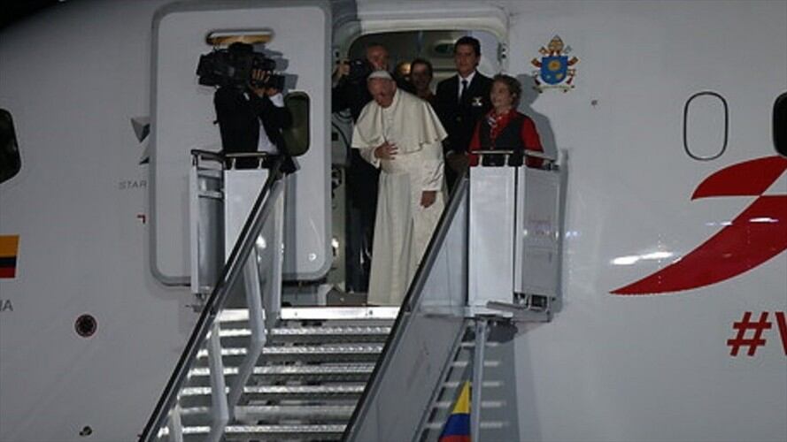 Papa Francisco en Cartagena. Foto: Colprensa