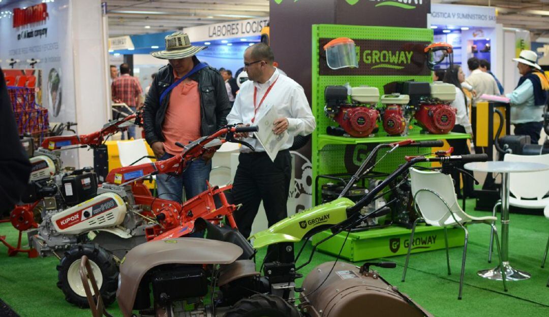 Productos del Huila en la vitrina de la Agroexpo en Bogotá.