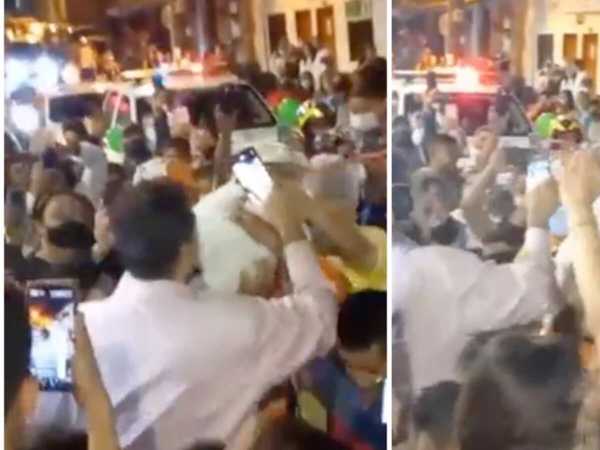 VIDEO: ¡Tremenda fiesta! Todo el pueblo da bienvenida a perro secuestrado