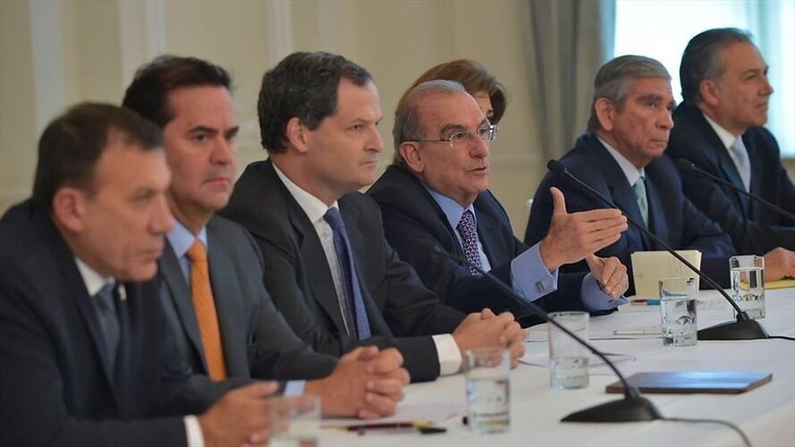 Equipo negociador del Gobierno. Foto: Colprensa