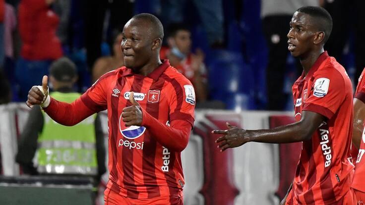 Emerson Batalla, jugador del América de Cali, en El Alargue