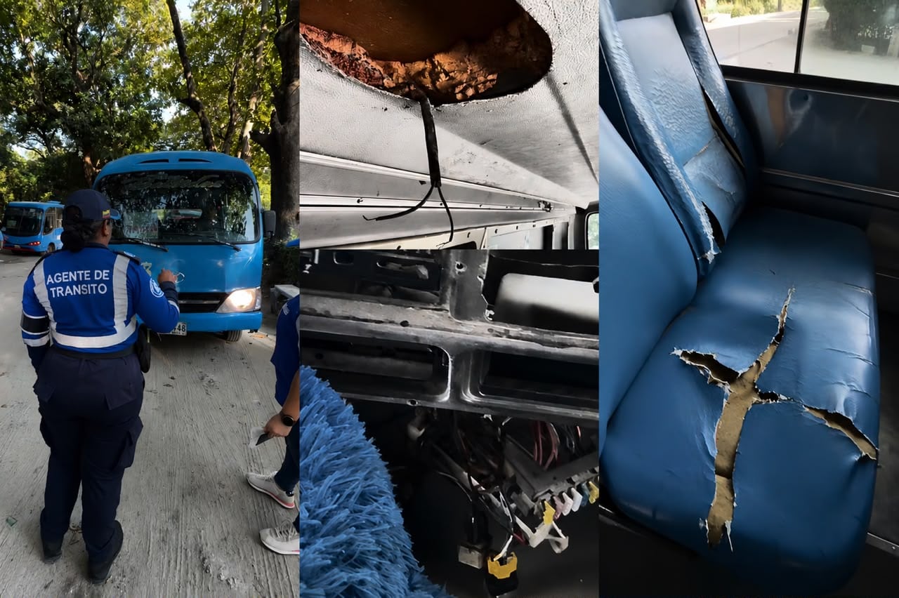 FOTO: Las busetas fueron suspendidas hasta que corrijan las irregularidades./ Captura video SecMovilidad