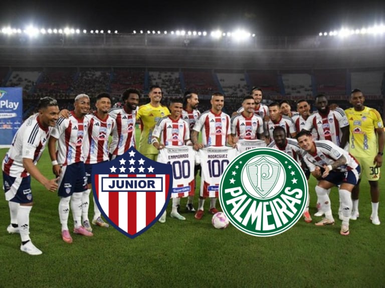 Sorpresiva baja para el partido Junior vs Palmeiras / Composición Caracol Radio