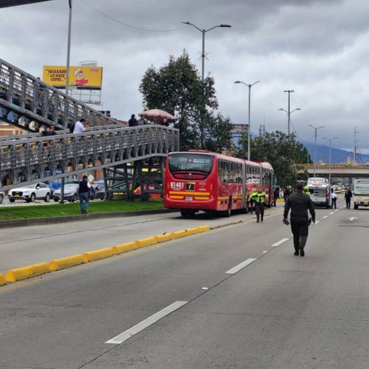 Accidente en el que un motociclista perdió la vida afecto la movilidad en la avenida NQS de Bogotá