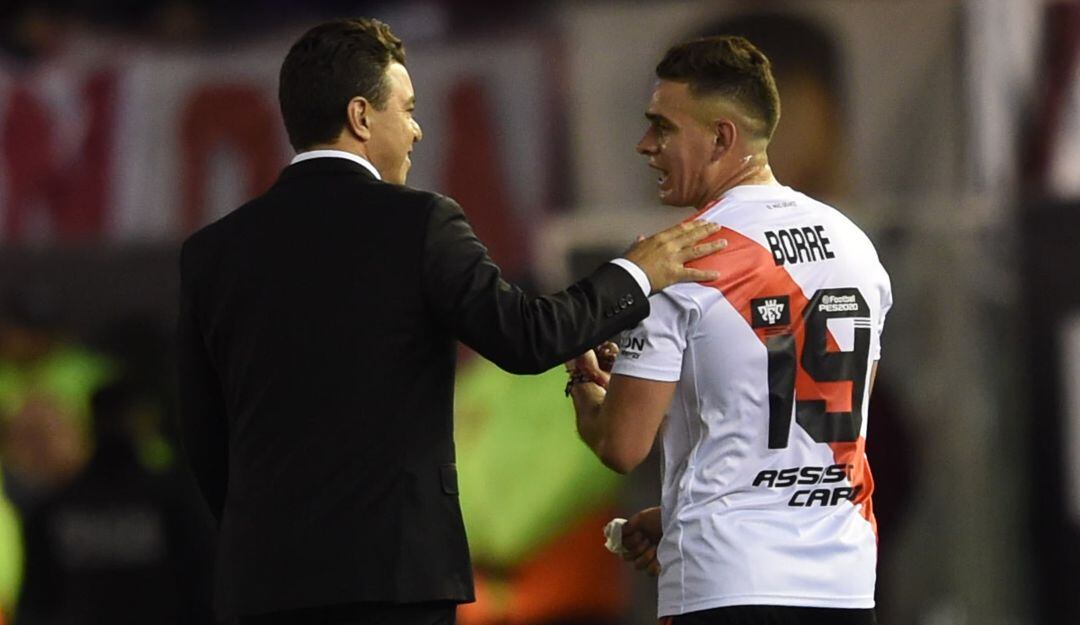 Marcelo Gallardo y Rafael Santos Borré