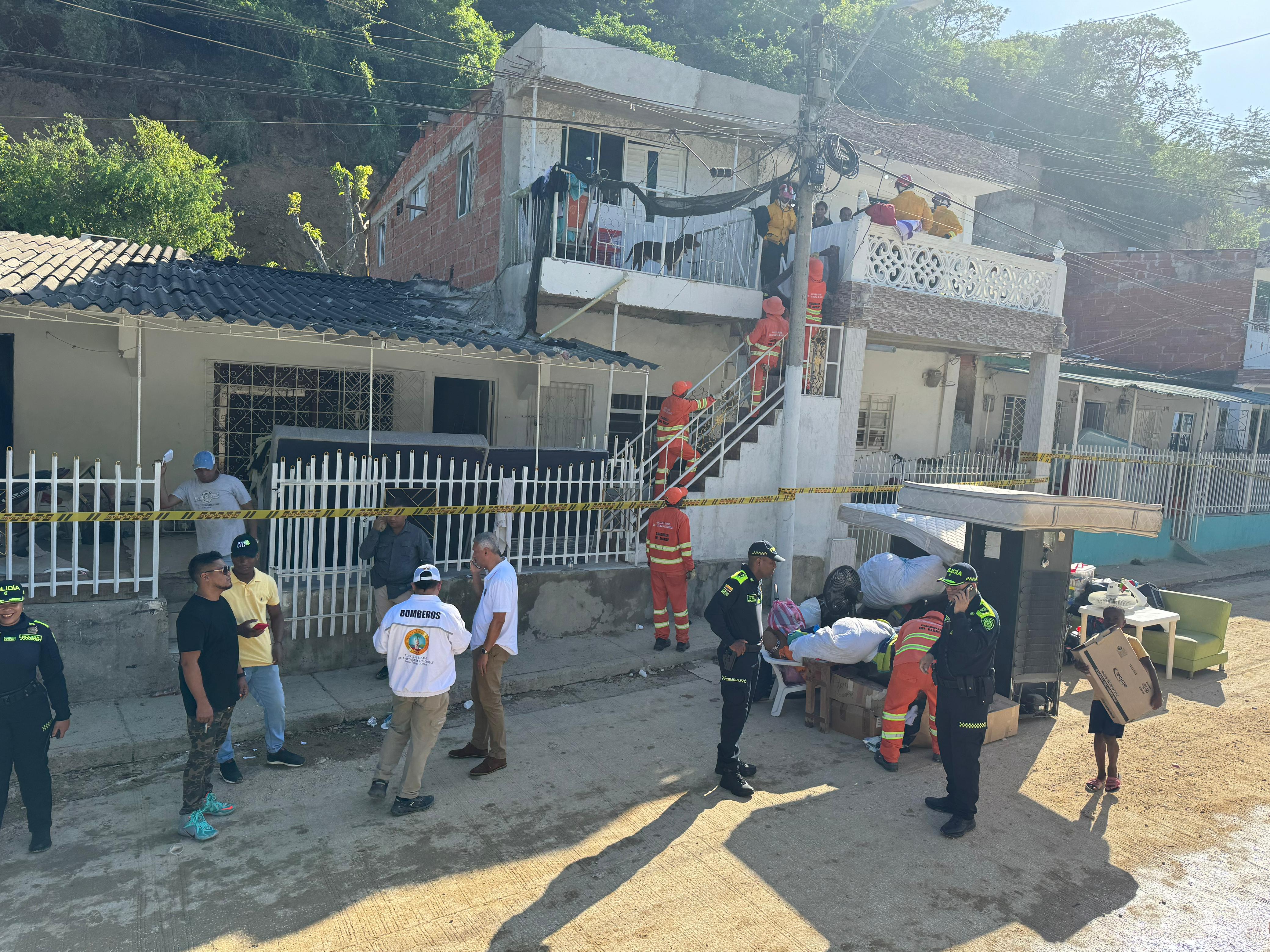 43 familias afectados por deslizamiento en Paseo de Bolívar cuentan con garantías de evacuación