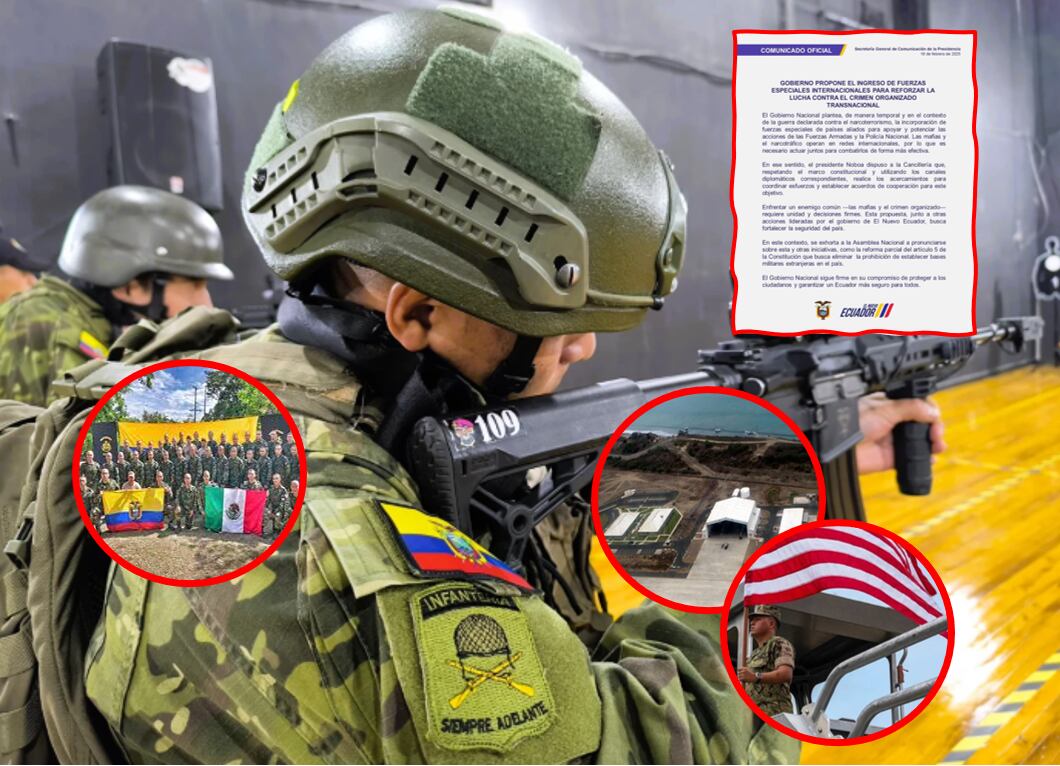 Ecuador propone ingreso de fuerzas extranjeras para combatir crimen organizado. Cortesía: Getty Images.