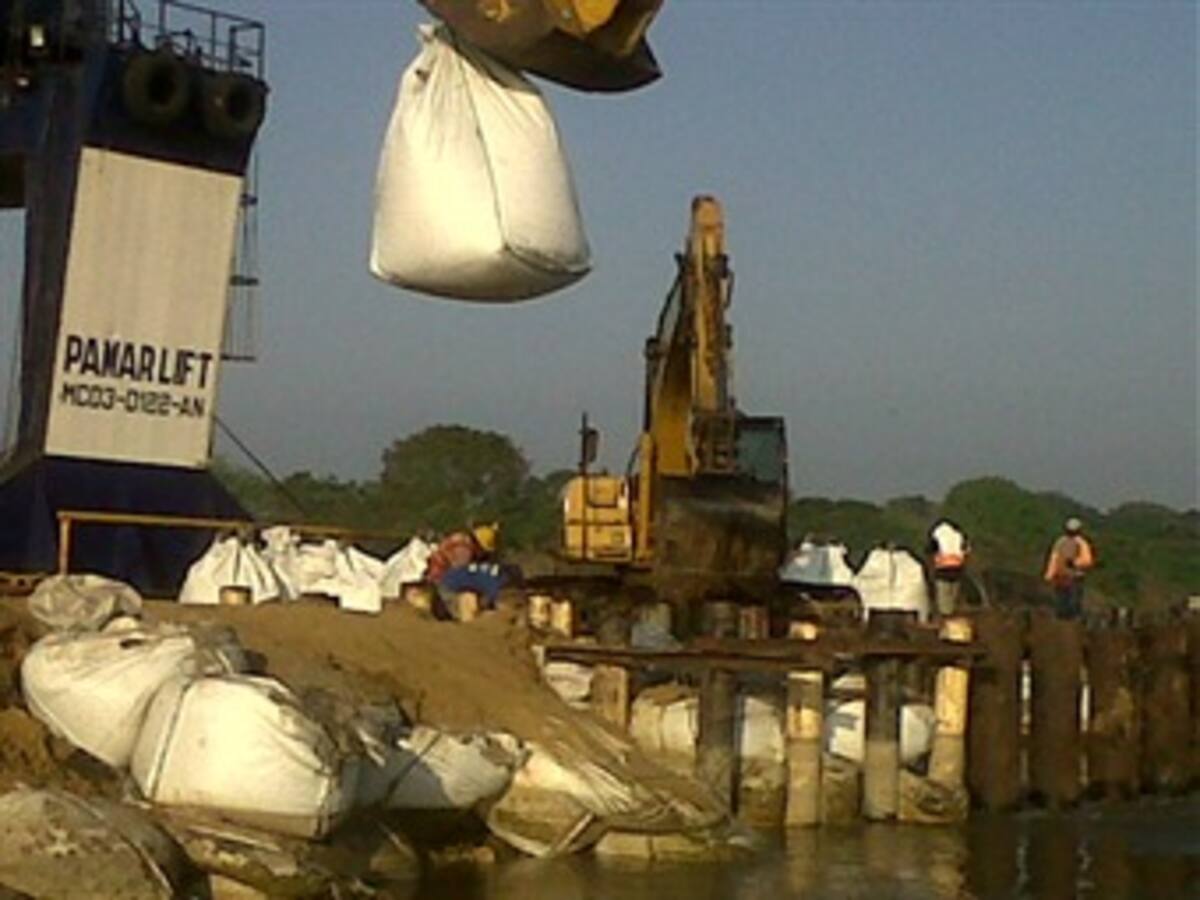 Faltan tres metros para cerrar la estructura metalmecanica del Canal del Dique