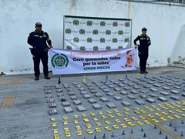 Incautación de media tonelada de pólvora