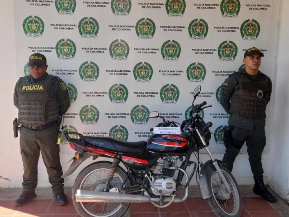 En Magangué recuperaron motocicleta hurtada en Barranquilla