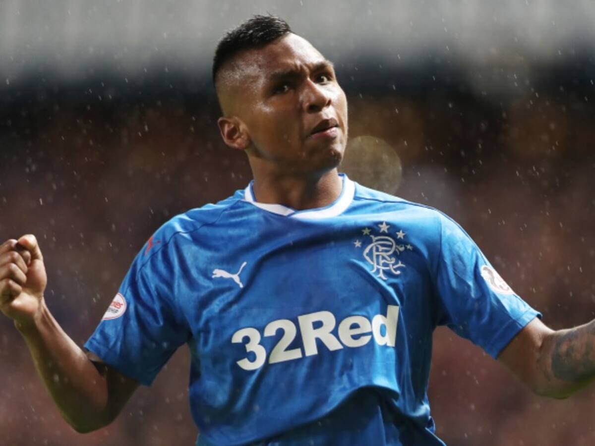 Alfredo Morelos anotó en el empate del Rangers ante Kilmarnock