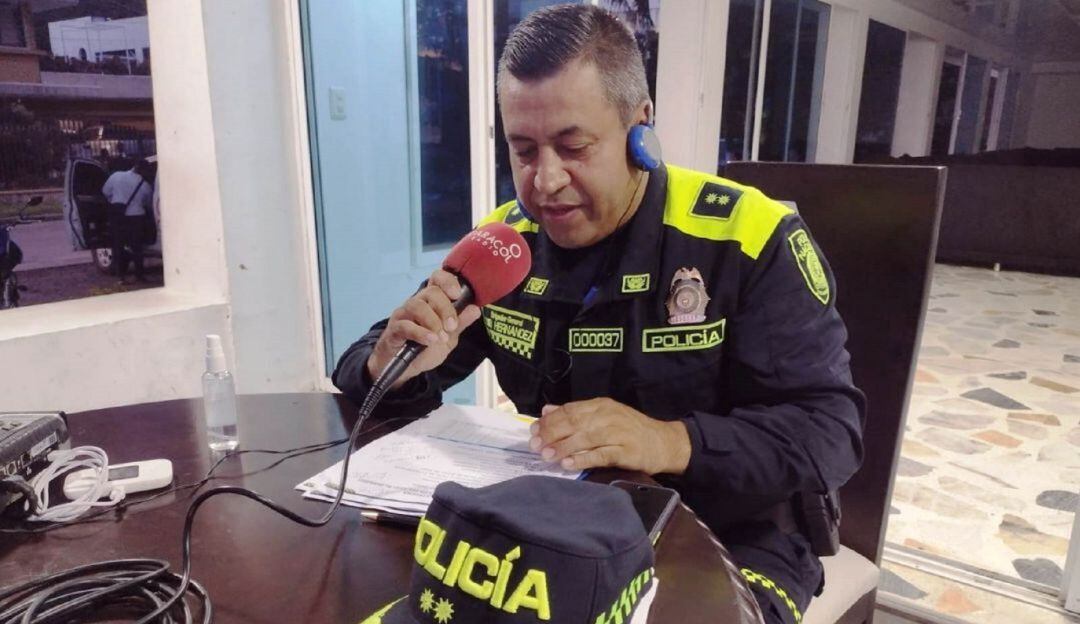 General Luis Carlos Hernández, comandante de la Policía de Barranquilla