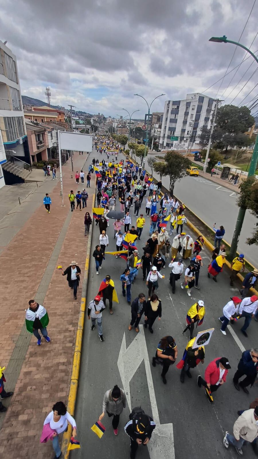 Cerca de 600 personas marcharon en Tunja