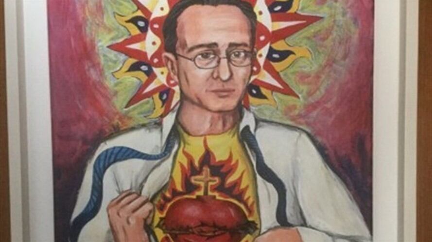 'El sagrado corazón de Uribe' . Foto: En Twitter: @PalomaValenciaL