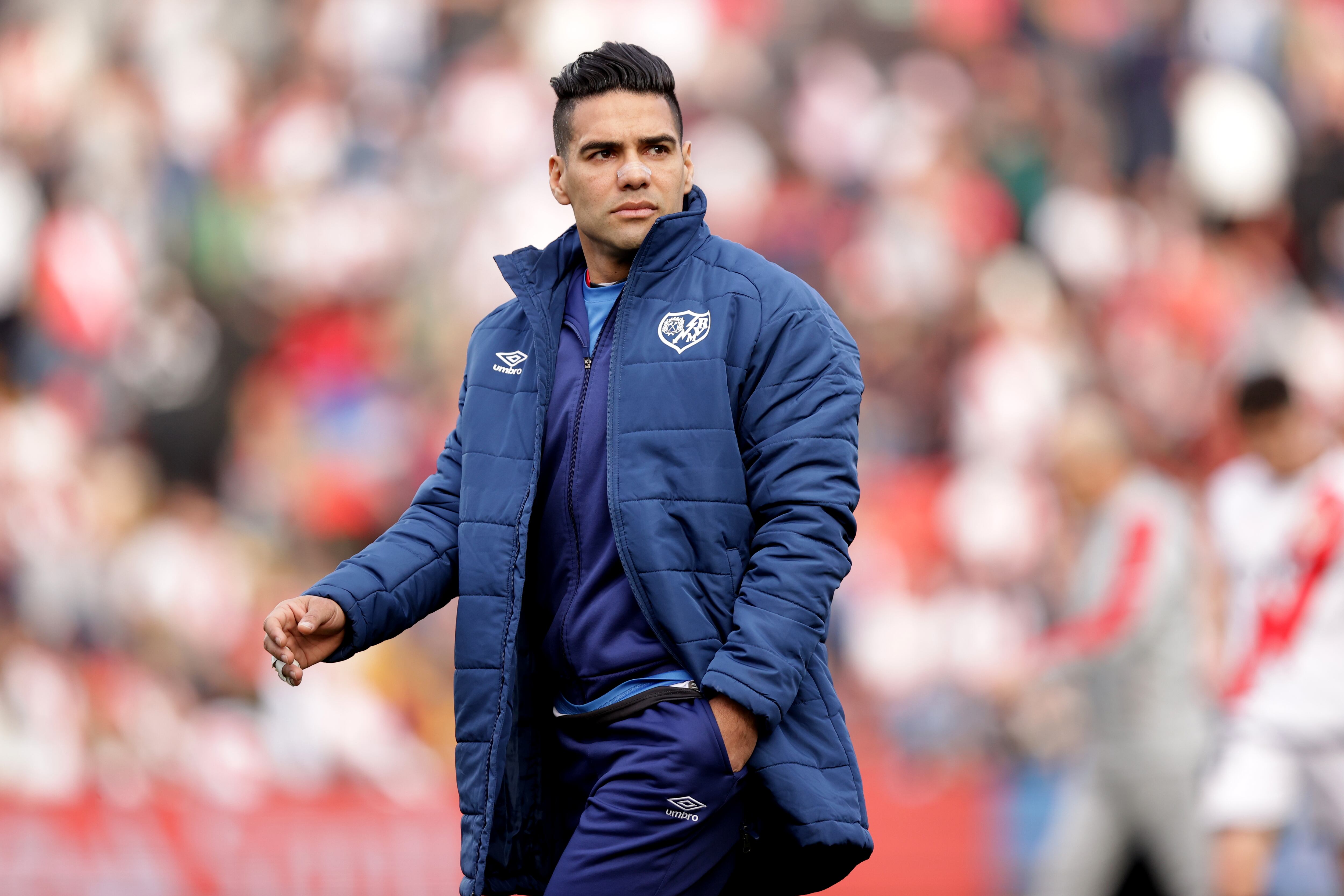 Radamel Falcao García, delantero del Rayo Vallecano. (Photo by Gonzalo Arroyo Moreno/Getty Images)