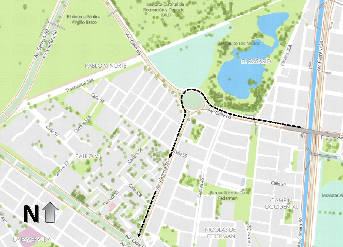 Mapa 4 Carrera Verde Bogotá 2026 (Crédito: Alcaldía de Bogotá)