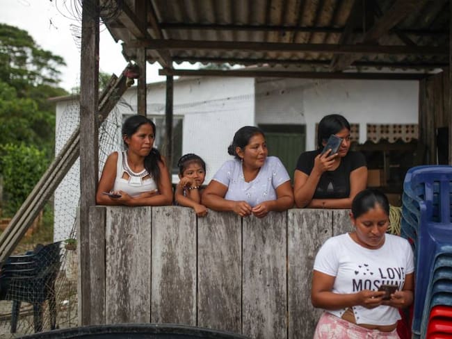 Familia campesina del Putumayo, al sur de Colombia.                    Foto: Getty 