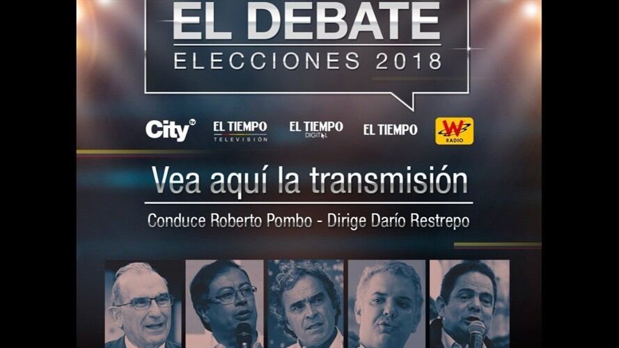 Debate El Tiempo . Foto: El Tiempo