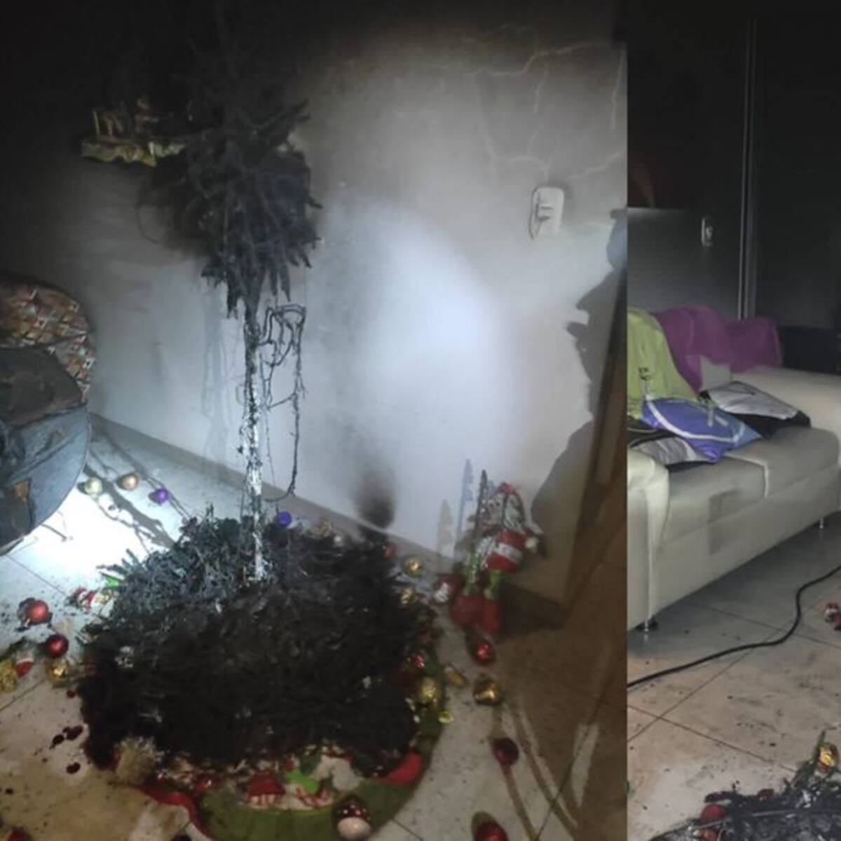 Un corto circuito por las luces de navidad habría provocado el incendio