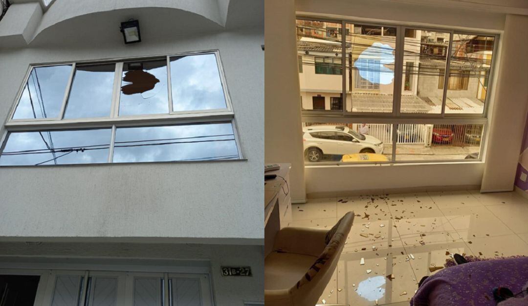 Daños ocasionados a la vivienda del concejal Víctor Hugo Cortés Carrillo
