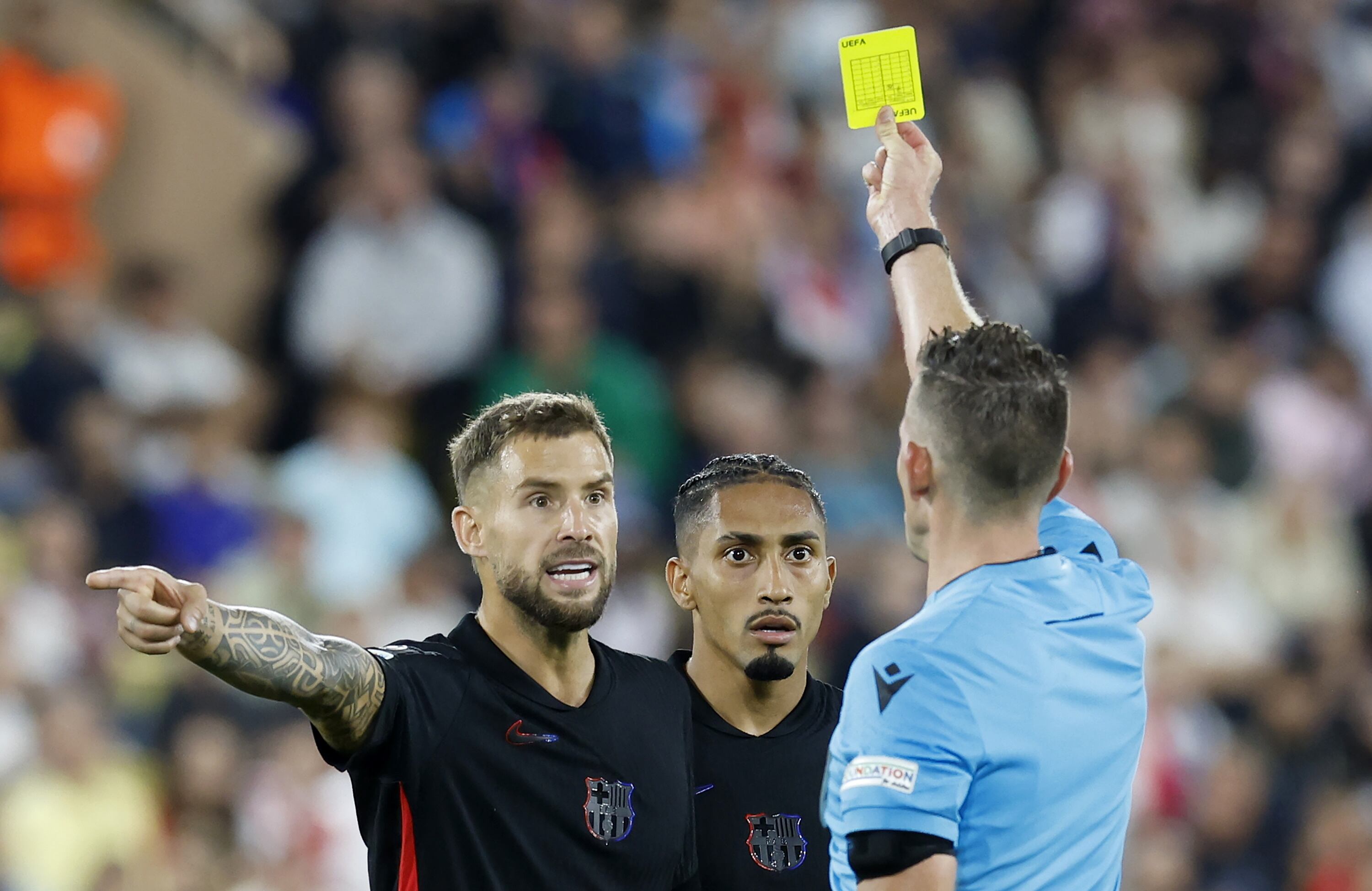 Jugadores del FC Barcelona en la Champions League / EFE