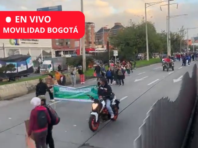 🔴EN VIVO | Movilidad en Bogotá HOY 22 de diciembre: Caos en Autopista Norte por manifestaciones