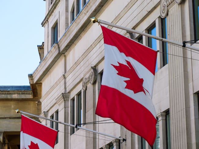 Imagen de referencia de banderas de Canadá. I Foto: Getty Images.