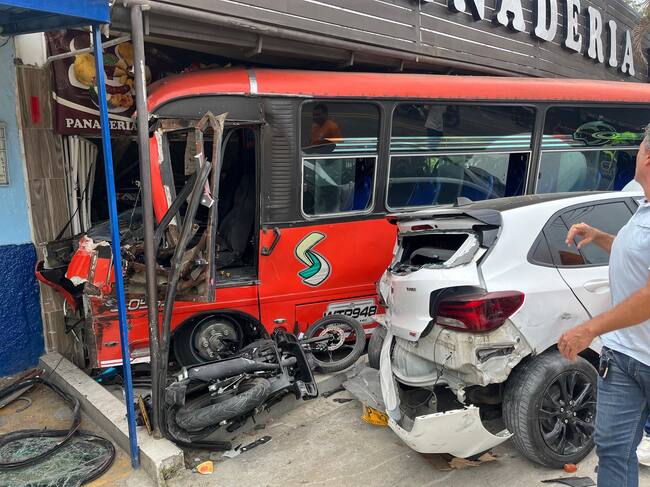 Accidente en el barrio Picaleña de Ibagué
