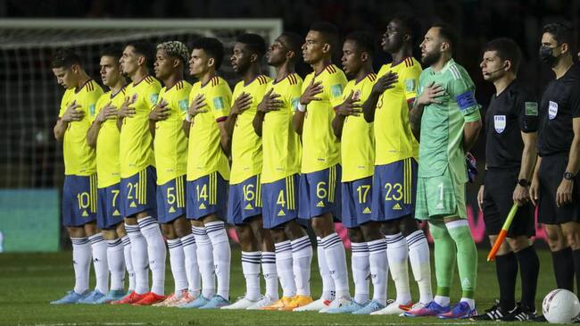 Once inicial de la Selección Colombia en Lima.