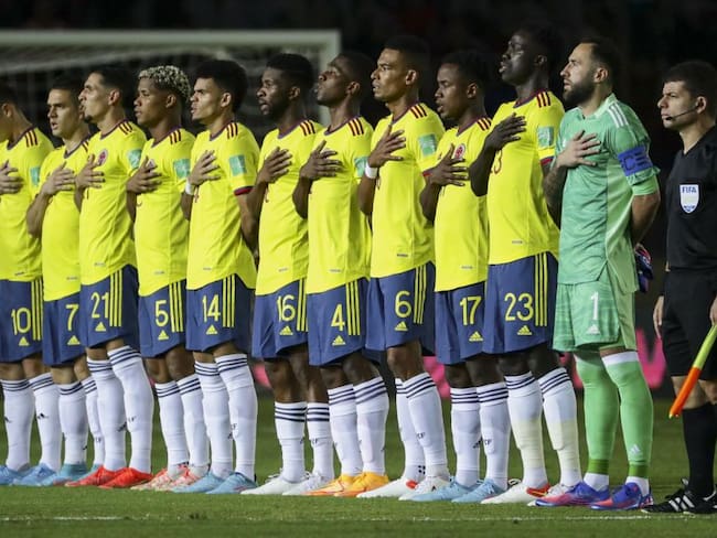Once inicial de la Selección Colombia en Lima.