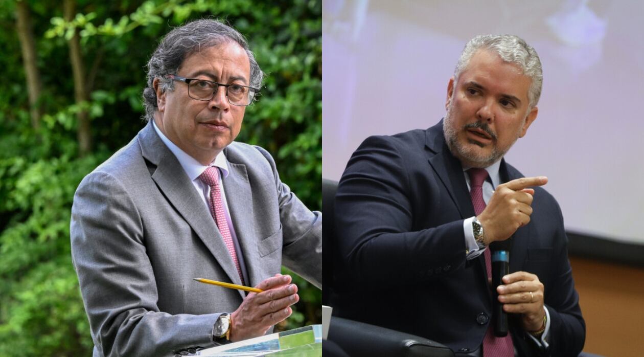 Gustavo Petro e Iván Duque. Foto: Colprensa y Getty Images.