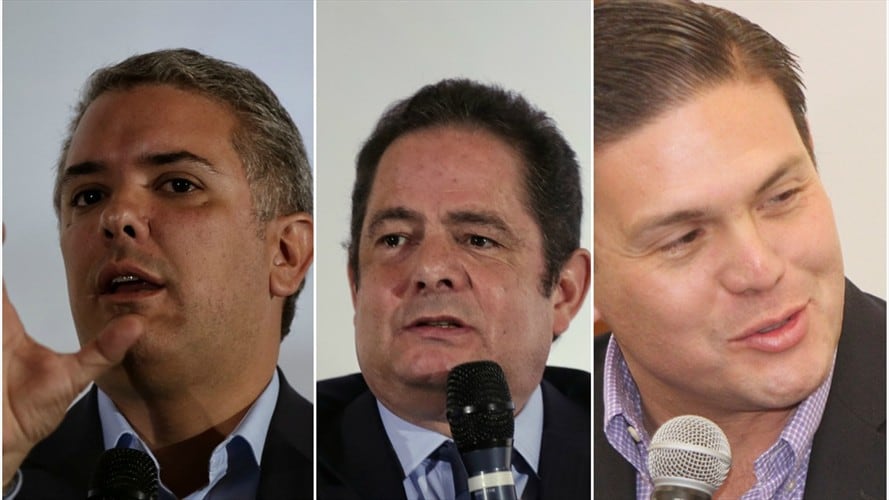 Pinzón, Duque, Vargas Lleras. Foto: Colprensa