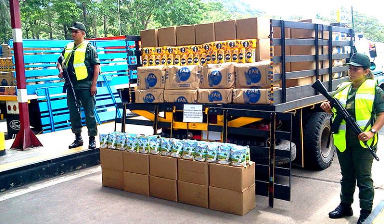 Autoridades venezolanas intensifican los operativos para combatir la entrada ilegal de alimentos. 