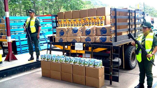 Autoridades venezolanas intensifican los operativos para combatir la entrada ilegal de alimentos.
