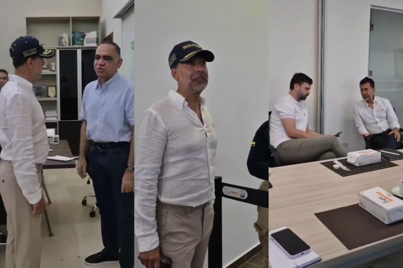 Nuevo director de Migración Colombia, José Luis Castañeda Tiria, durante su visita a Santa Marta. Foto: Captura de video Migración Colombia