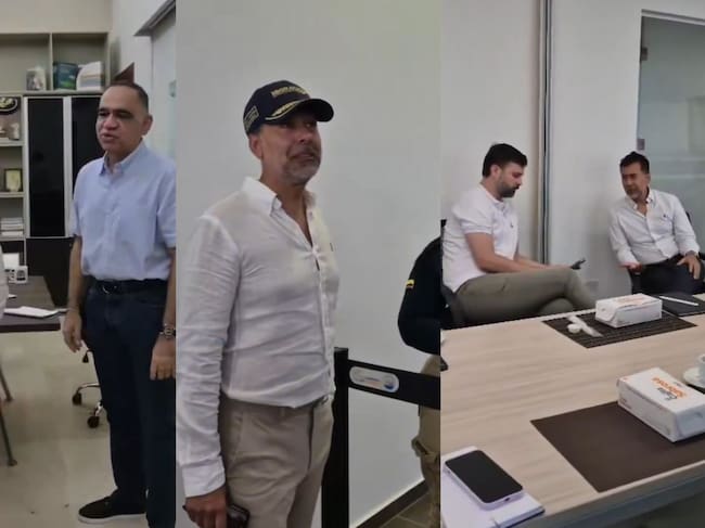 Nuevo director de Migración Colombia, José Luis Castañeda Tiria, durante su visita a Santa Marta. Foto: Captura de video Migración Colombia