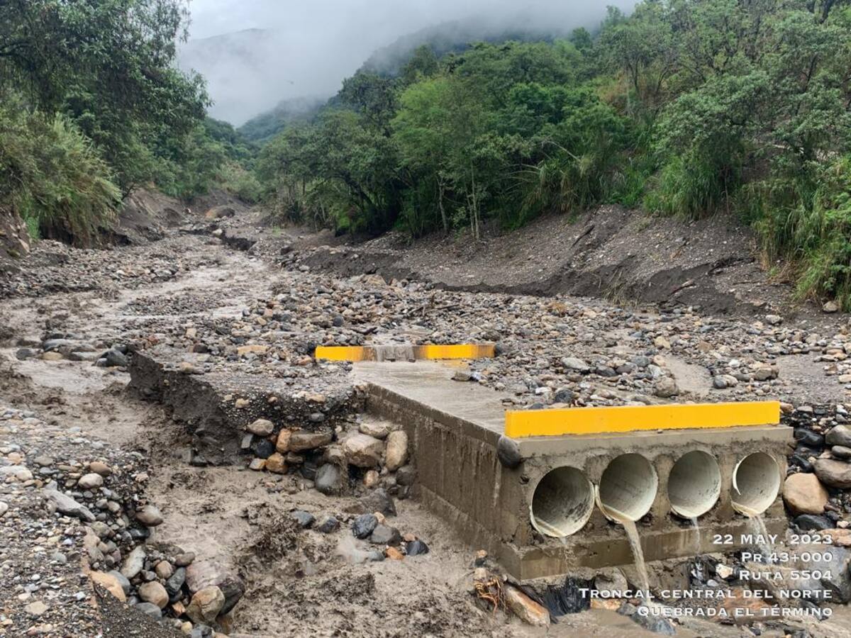 Creciente súbita dañó el paso entre Málaga y Concepción