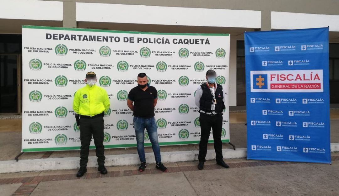 La captura tuvo lugar en el barrio El Centro de Florencia. 