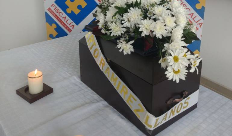 Fiscalía entregó restos de víctima de desaparición forzada