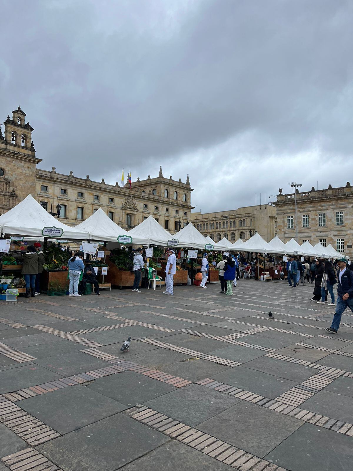 El Gran Mercado Campesino en la Plaza de Bolívar. Foto: Caracol Radio.