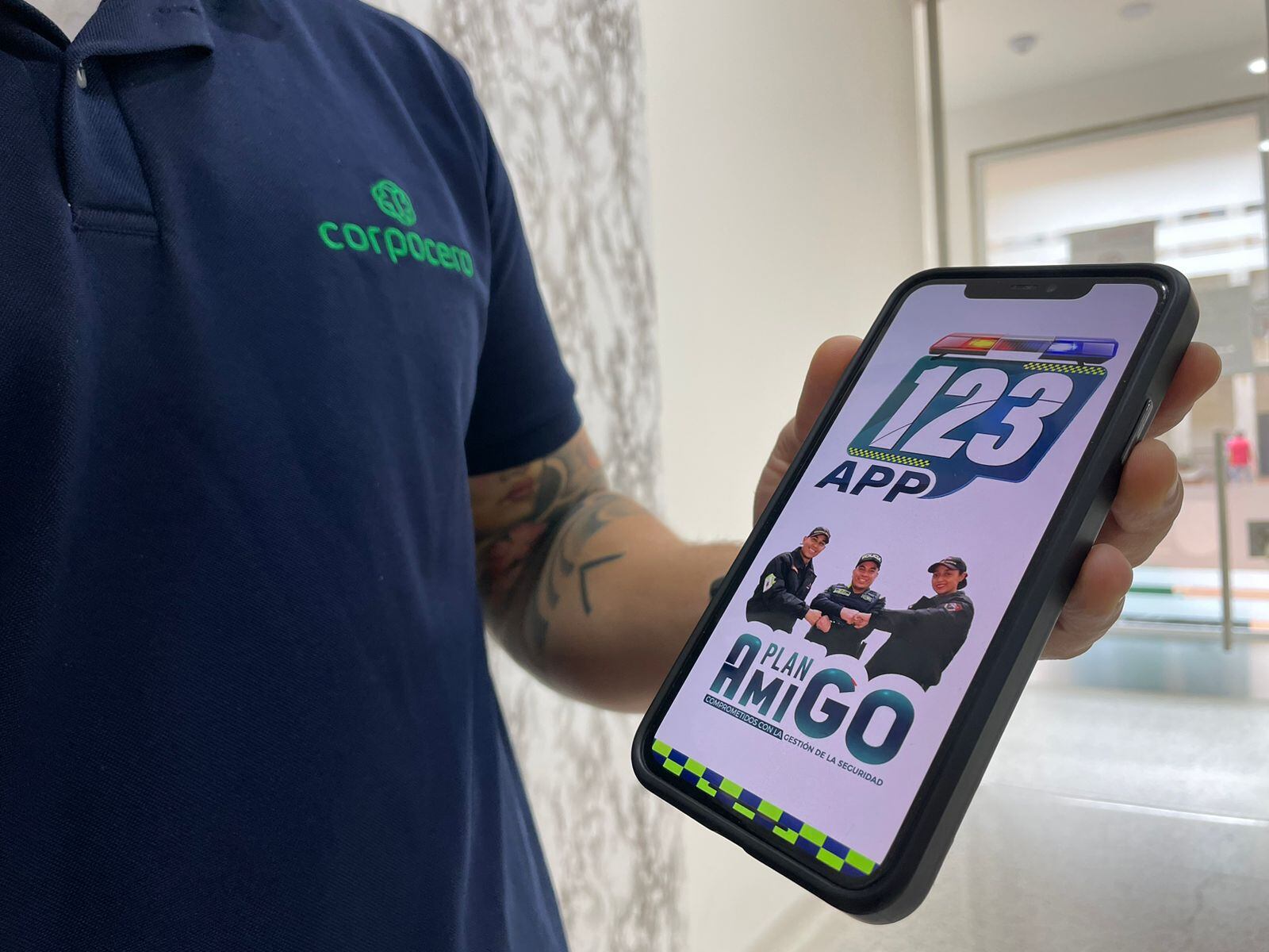 Corpocero activa botón del pánico con las autoridades.