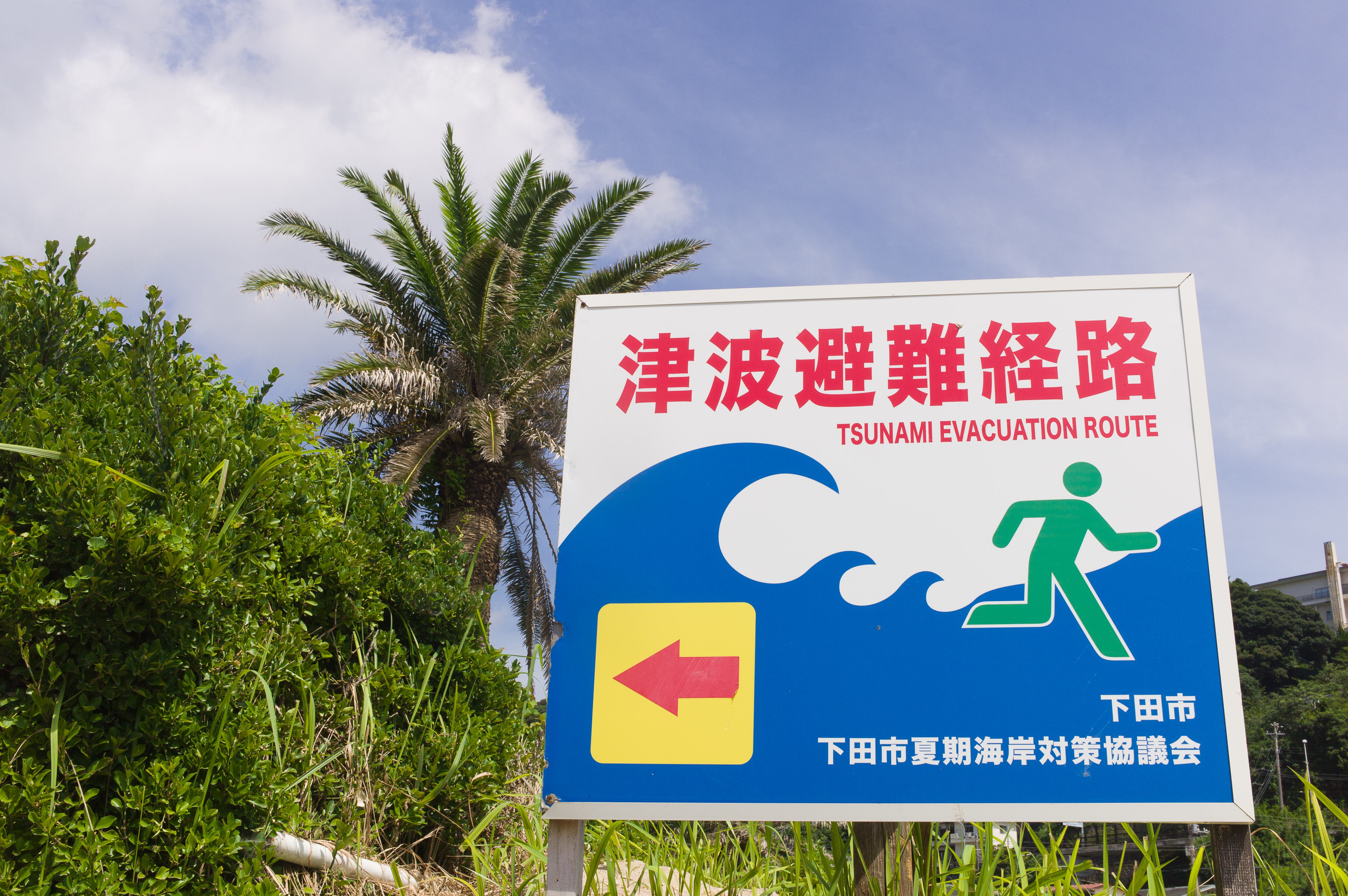 Cartél de evacuación por tsunami en Japón - Getty Images