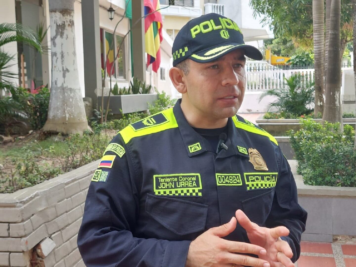 Coronel John Urrea, comandante (e) de la Policía del Atlántico