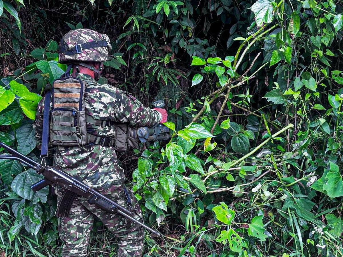 Ejército destruyó artefacto explosivo instalado por el Clan del Golfo en zona rural de Yarumal