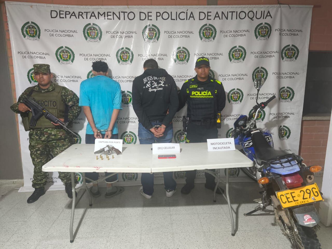 Capturados luego de persecución en Cocorná