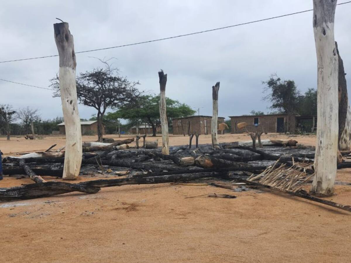 Incineraron sitio sagrado de comunidad indígena en Riohacha