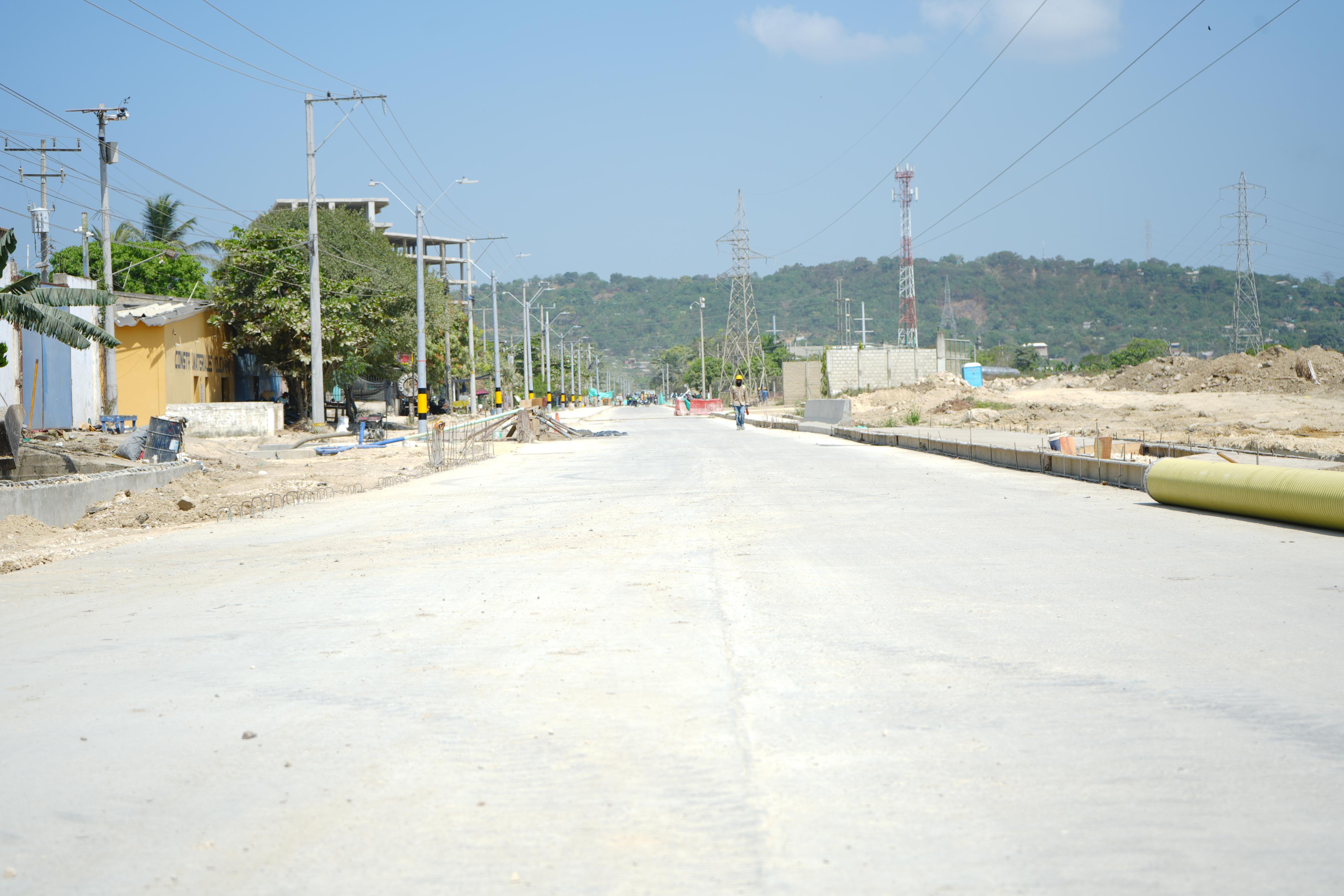 Con un 93 % de ejecución, la vía principal de Policarpa está́ a punto de ser terminada