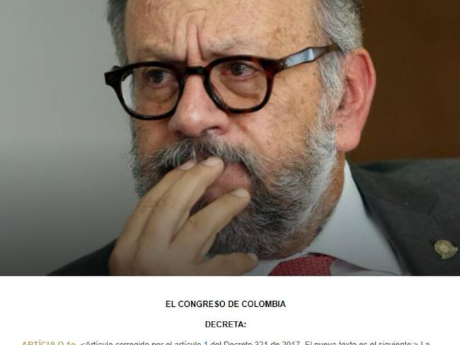 Exmagistrado Gustavo Gómez Aranguren.