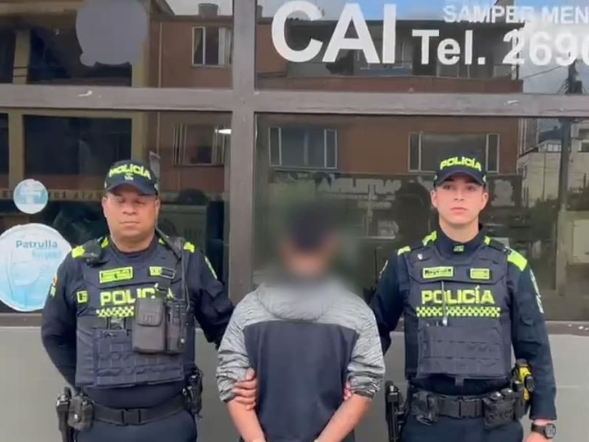 Autoridades lograron la aprehensión de alias ‘Papucho’: uno de los sicarios más buscados en Bogotá